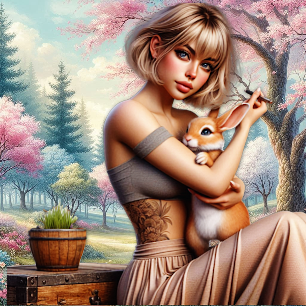 EASTER ROMANTIC WOMAN 02